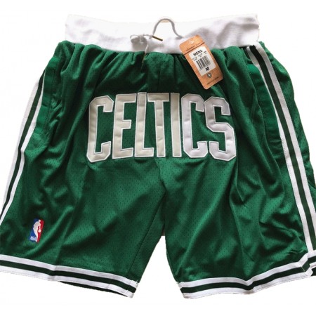 NBA Boston Celtics Uomo Pantaloncini Tascabili Verde Swingman